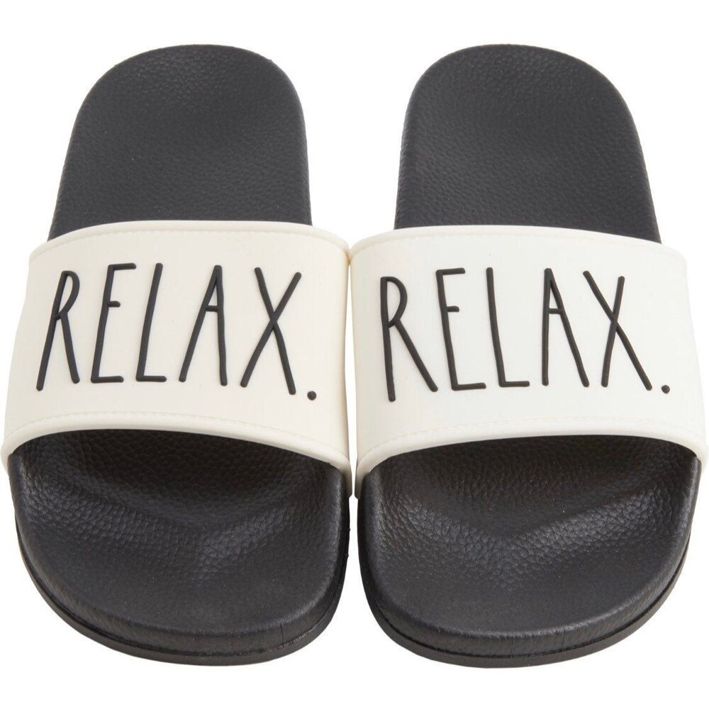 Rae Dunn Slides Size 8 Relax Beach Sandal Casual Slip On Shoes